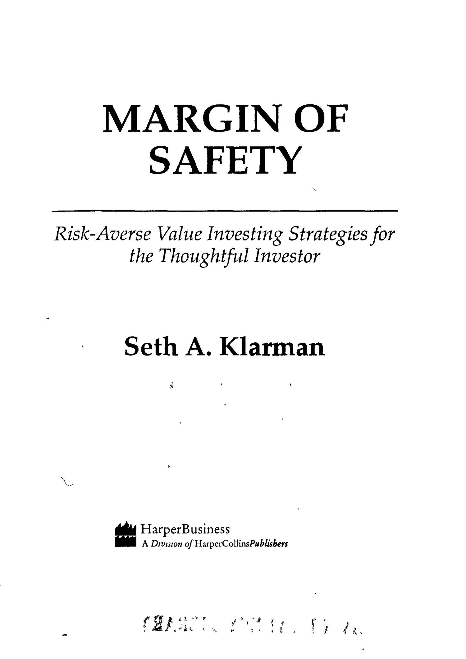 margin of safety torrent pdf